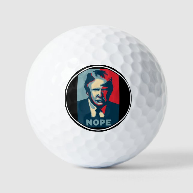 Balles De Golf Trump Nope Golf Ball (Recto)