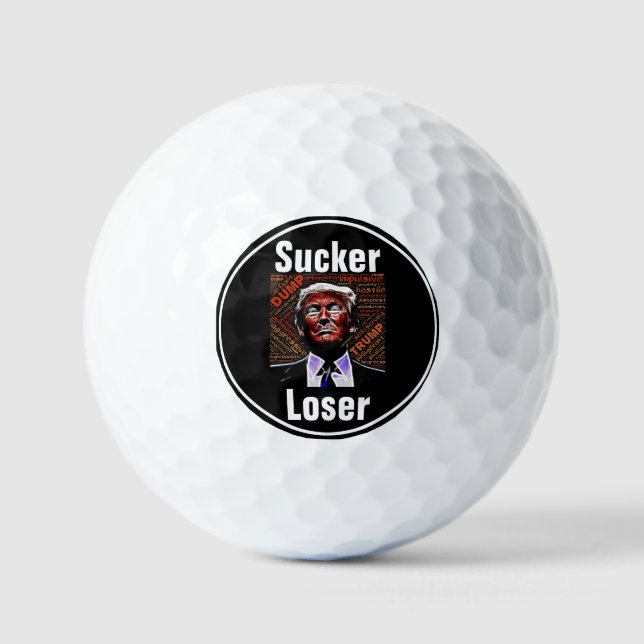 Balles De Golf Trump Sucker/Loser Golf Ball (Recto)