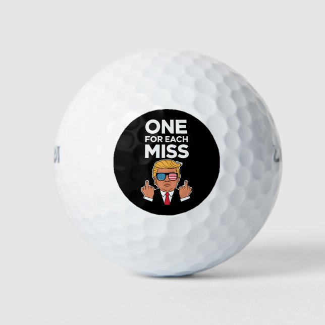 Balles De Golf Trump Un Pour Chaque Miss (Devant)