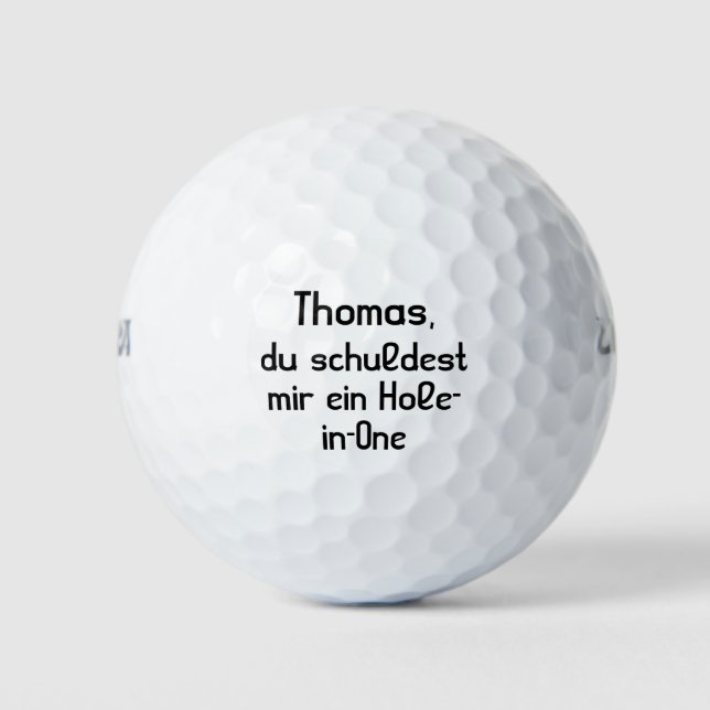 Balles De Golf Tu me dois un trou-dans-un (Devant)