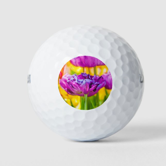 Balles De Golf Tulipes Enchantant rose foncé (Devant)