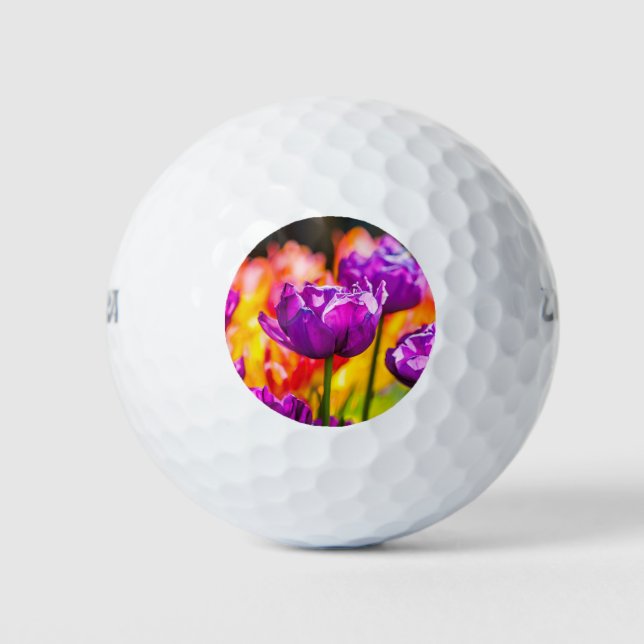 Balles De Golf Tulipes Enchantant violet (Devant)