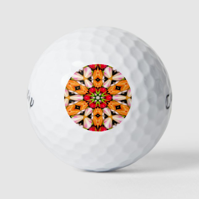 Balles De Golf Tulips Bouquet Motif (Devant)
