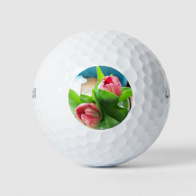 Balles De Golf Tulips de bureau rose (Devant)