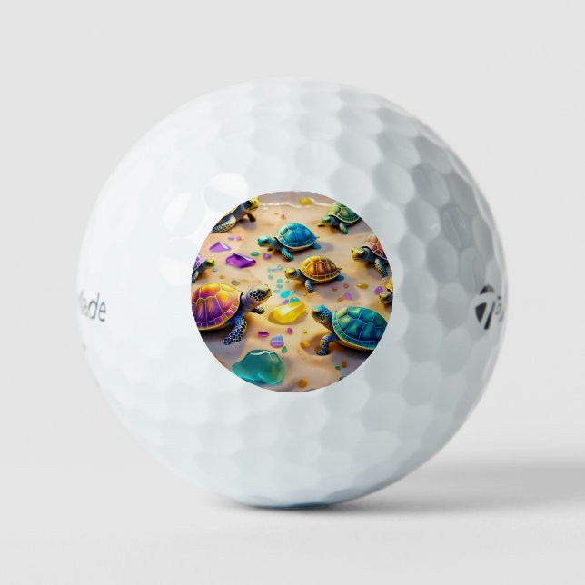 Balles De Golf "Turtle Playtime Palooza" (Recto)