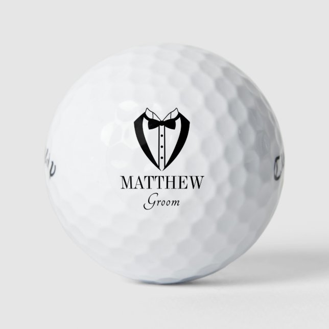 Balles De Golf Tuxedo Groom (Devant)