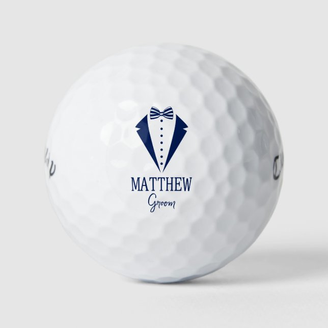 Balles De Golf Tuxedo Groom (Devant)