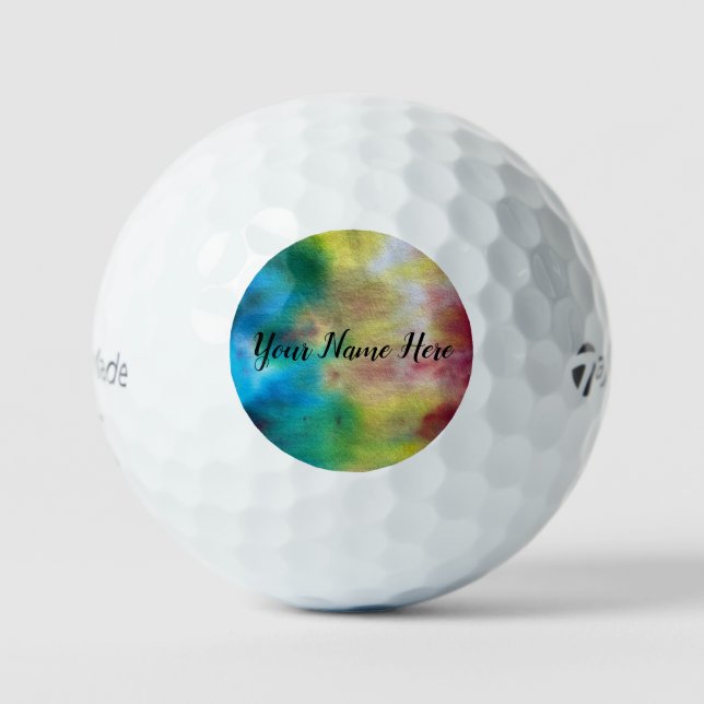 Balles De Golf Tye Dye (Recto)