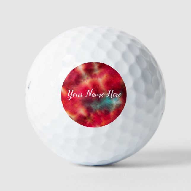 Balles De Golf Tye Dye #4 Golf Balls (Devant)