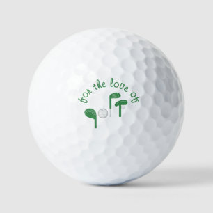 Balles De Golf Typographie "Fun Fathers Day "Pour l'amour du golf