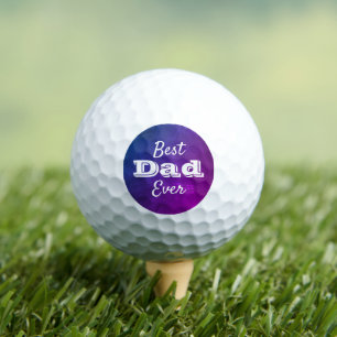 Balles De Golf Typographie moderne et audacieuse « Meilleur papa