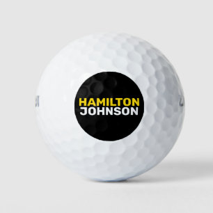 Balles De Golf Typographie moderne moderne et minimaliste de Golf