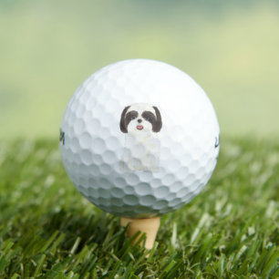 Balles De Golf Tzu chiite noir et blanc