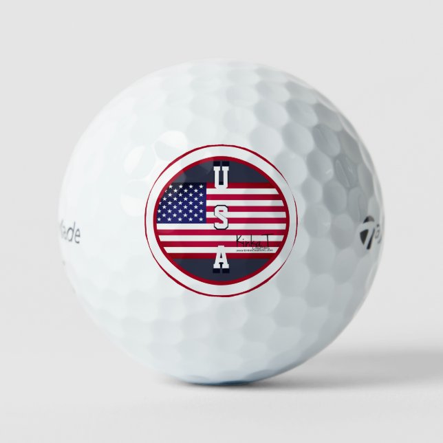 Balles De Golf U.S.A. Taylor Fabriqué TP5 (Recto)