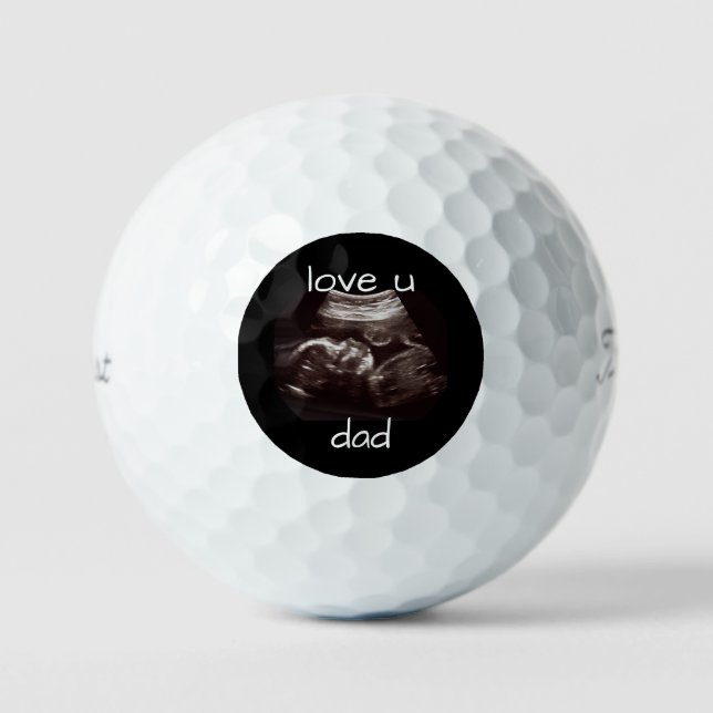 Balles De Golf Ultrasound Photo Love You Dad Club Titleist Pro VI (Recto)
