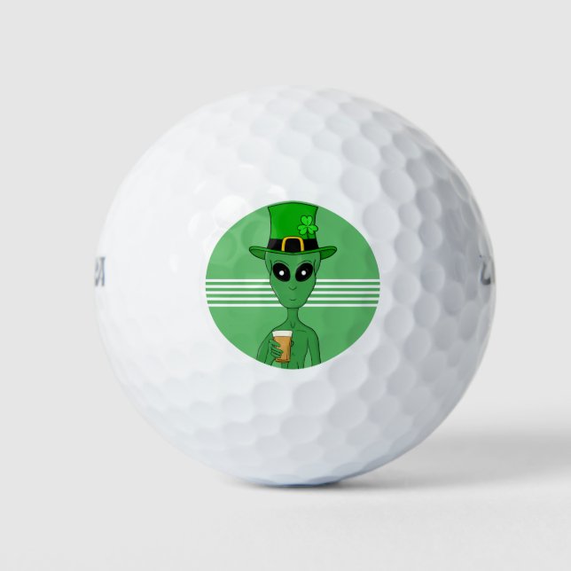 Balles De Golf Un Alien de St. Patrick (Devant)