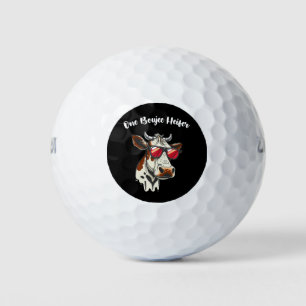 Balles De Golf Un Boujee Heifer Funny Cow Vintage Retro