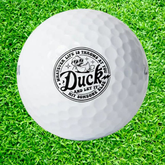 Balles De Golf Un Cadeau Spécial pour Papa – Canard (A Special Gift for Dad – Celebrating His Love for Golf!)
