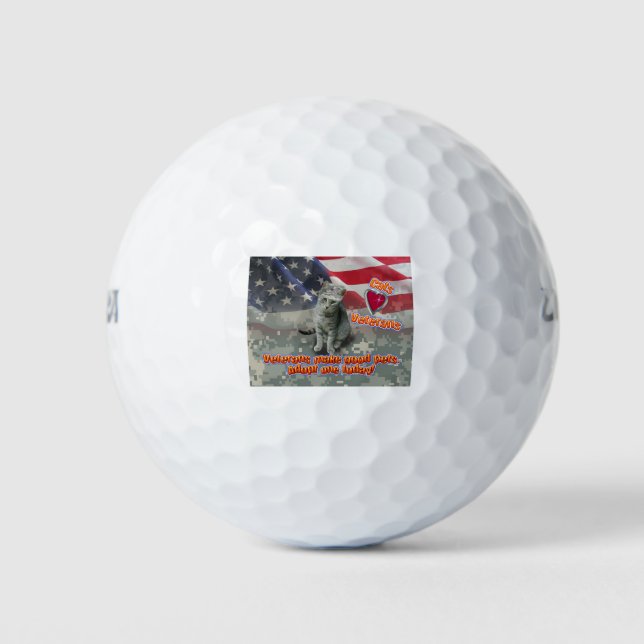 Balles De Golf Un chat adopte un vétéran comme ami pour la vie (Devant)