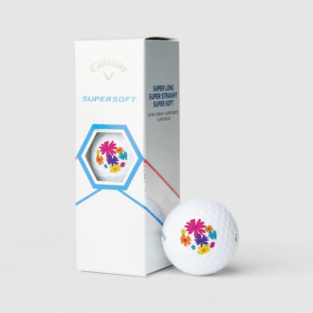 Balles De Golf Un lit fleuri de fleurs marguerites (Conditionnement)