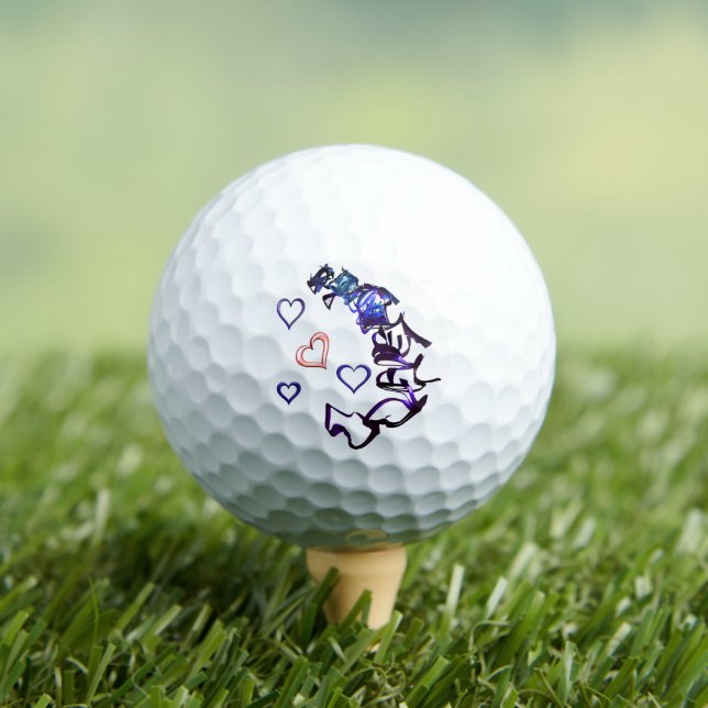Balles De Golf Unchain My Heart Golf Balls (T-shirt Insitu)