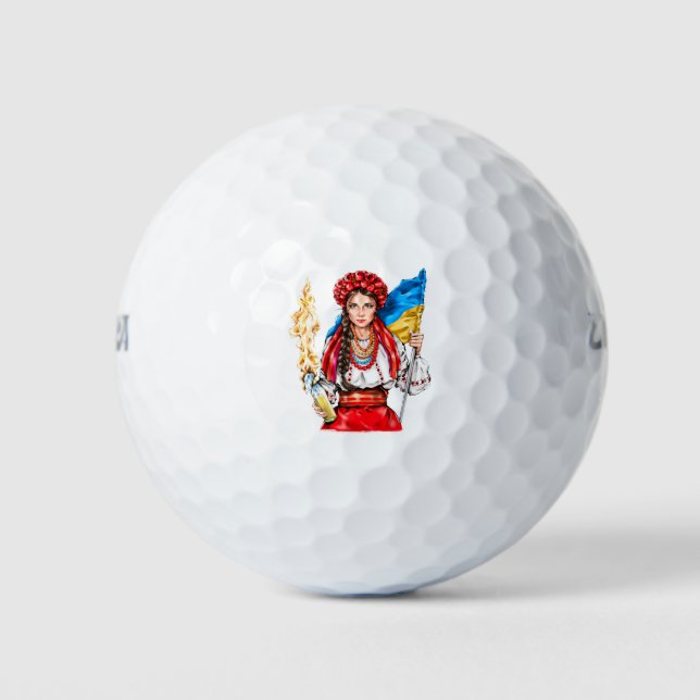 Balles De Golf Une fille ukrainienne lutte pour la liberté (Devant)