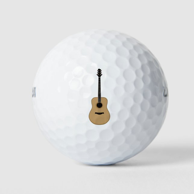 Balles De Golf Une jolie guitare (Devant)