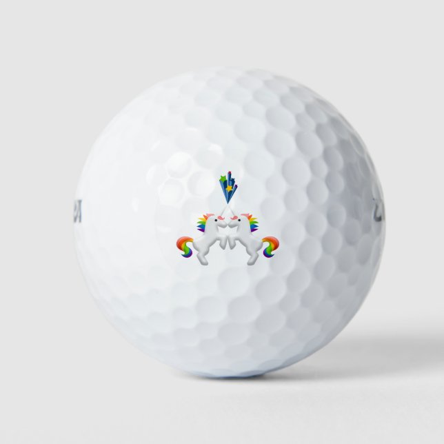 Balles De Golf Unicornes (Devant)