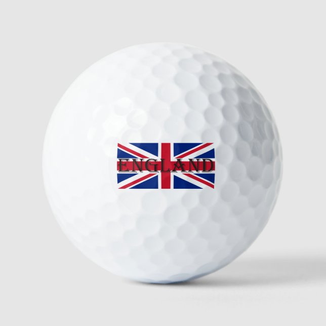 Balles De Golf Union Jack Drapeau Angleterre via gbcnt (Recto)