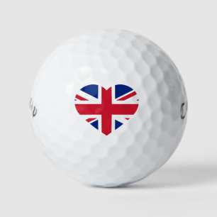 Balles De Golf Union Jack Heartflag cwb gbcnt