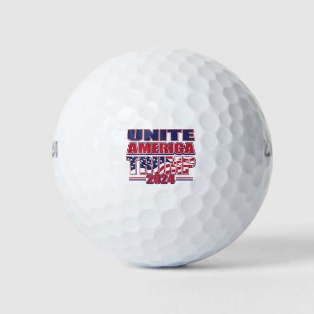 Balles De Golf Unite America Trump 2024 (Devant)