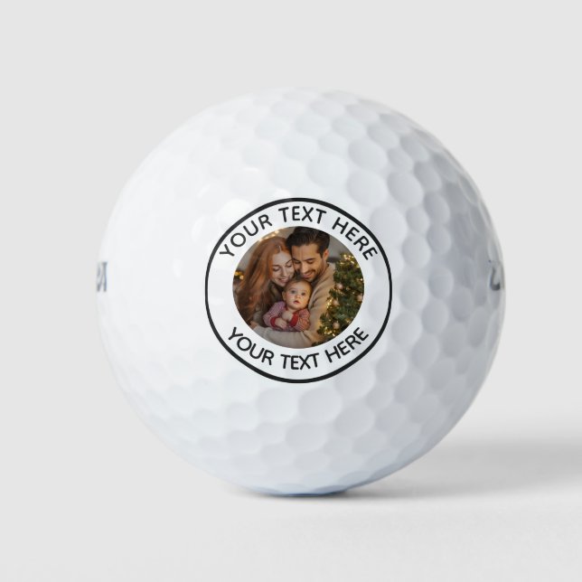 Balles De Golf Upload Picture Custom Photo Text Personalized      (Devant)
