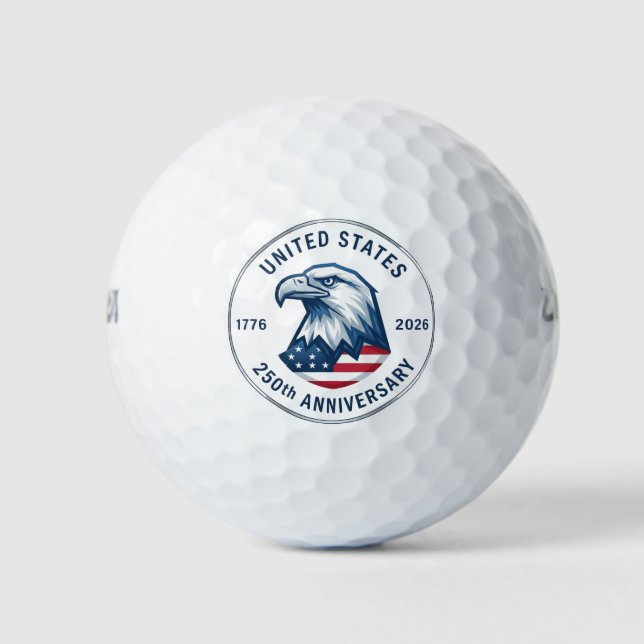 Balles De Golf USA 250th Anniversary 1776-2026 (Devant)