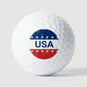 Balles De Golf USA Stars Stripes Rouge Blanc Bleu