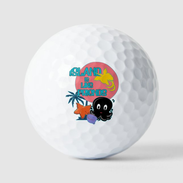 Balles De Golf Vacances avec mes amis poesie  (Recto)