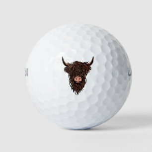 Balles De Golf Vache des Highlands Écossaise
