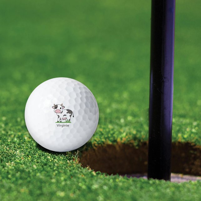 Balles De Golf Vache mûre (Cute Cow Golf Balls)