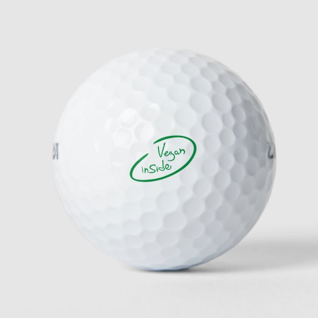 Balles De Golf Vegan à l'intérieur (Devant)