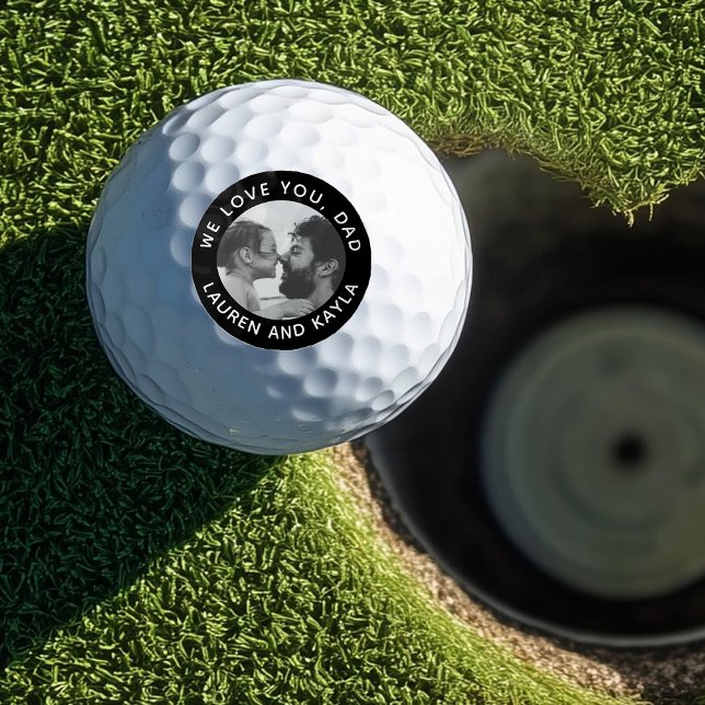 Balles De Golf Ventilateur sportif DAD Photo Golfeur Père Anniver (Créateur téléchargé)