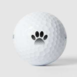 Balles De Golf Vérifier l'Empreinte de patte Motif à demi-teinte