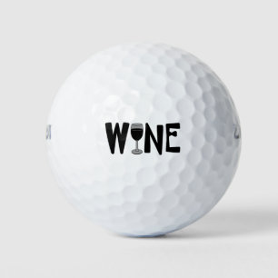 Balles De Golf Verre à vin