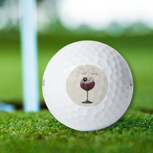 Balles De Golf Verre et pattes de vin parfaits appariement
