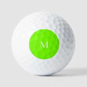 Balles De Golf vert fluorescent - ajouter du monogramme