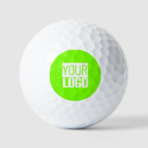 Balles De Golf vert fluorescent - ajoutez votre logo