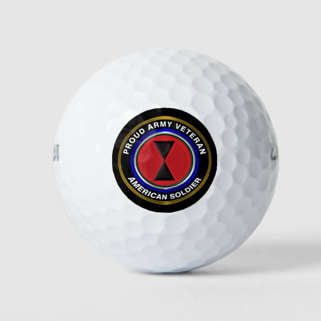 Balles De Golf Vétéran de la 7e division d'infanterie « Division  (Devant)