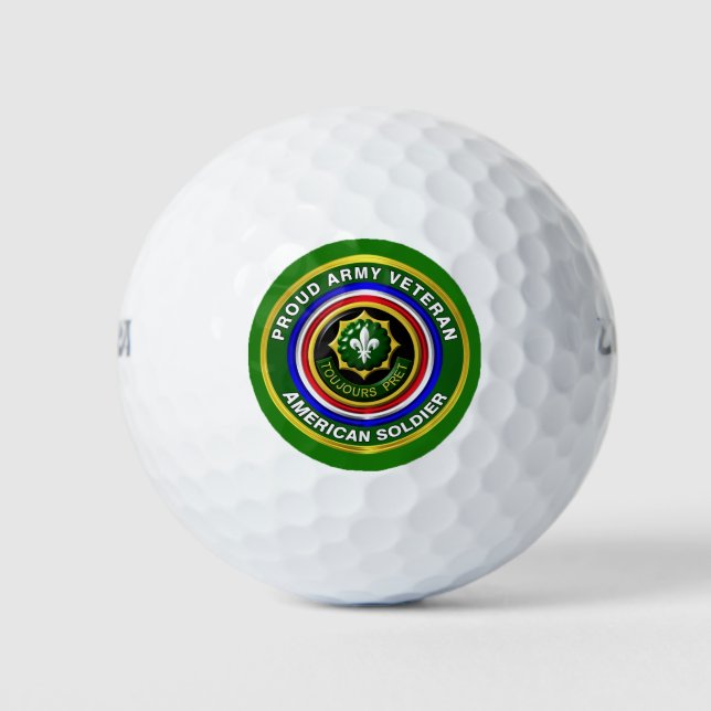 Balles De Golf Vétéran du 2e régiment de cavalerie blindée (Devant)