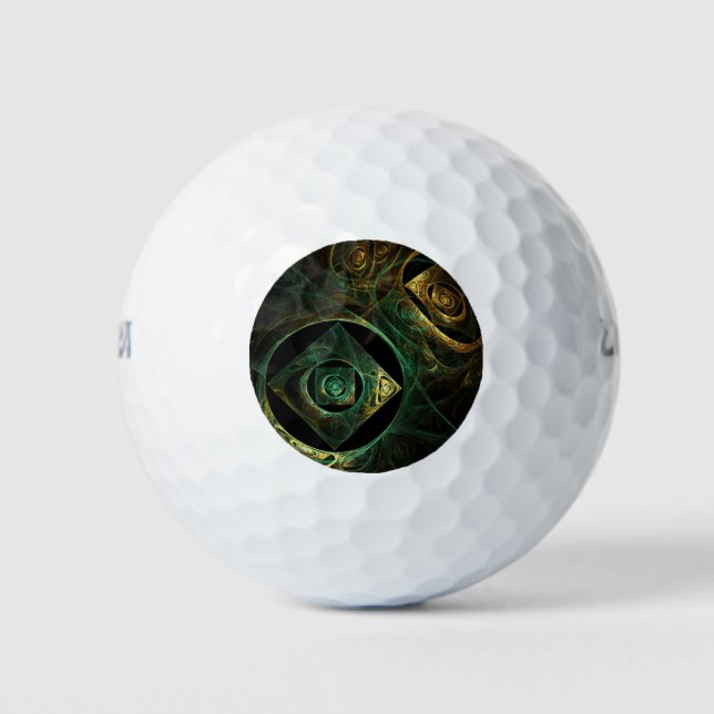 Balles De Golf Vibrations magiques Art Abstrait (Devant)