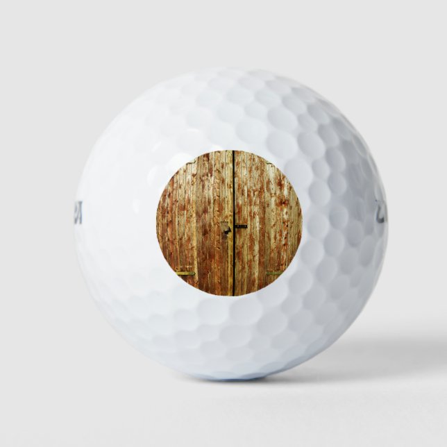 Balles De Golf Vielles portes en bois (Devant)