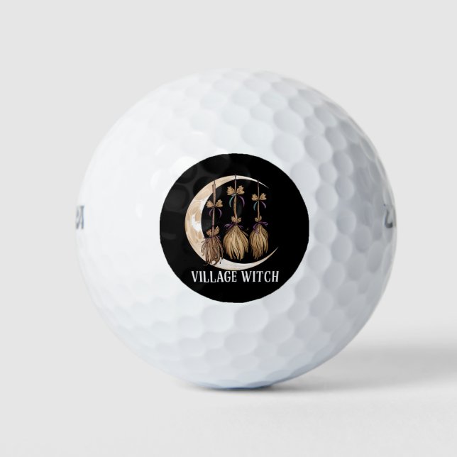 Balles De Golf Village Witch gothique Occulte Wicca Pagan Nature (Devant)