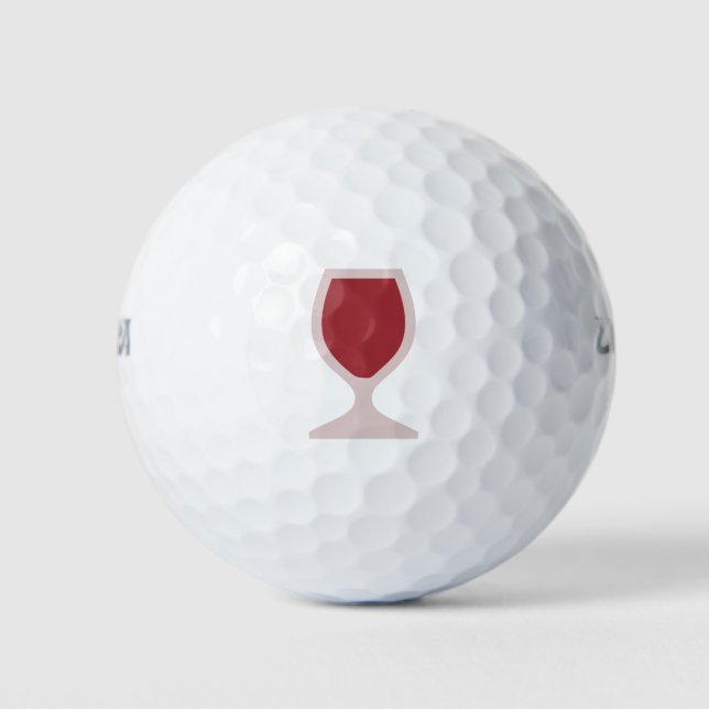 Balles De Golf Vin rouge (Devant)